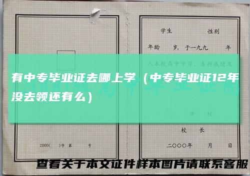 有中专毕业证去哪上学（中专毕业证12年没去领还有么）