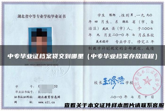 中专毕业证档案袋交到哪里（中专毕业档案存放流程）