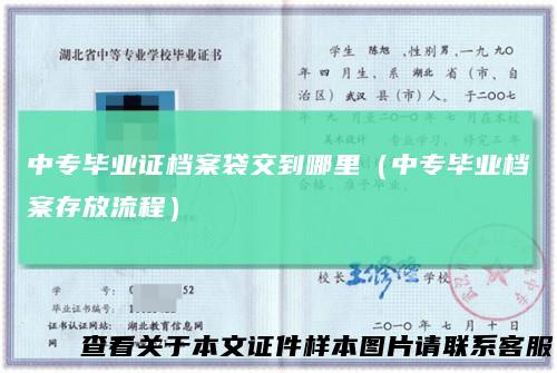 中专毕业证档案袋交到哪里(中专毕业档案存放流程)