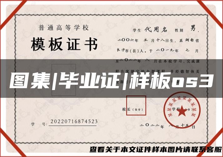 图集|毕业证|样板os3