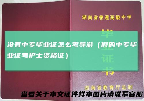 没有中专毕业证怎么考导游（假的中专毕业证考护士资格证）