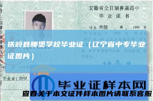 铁岭县腰堡学校毕业证（辽宁省中专毕业证图片）