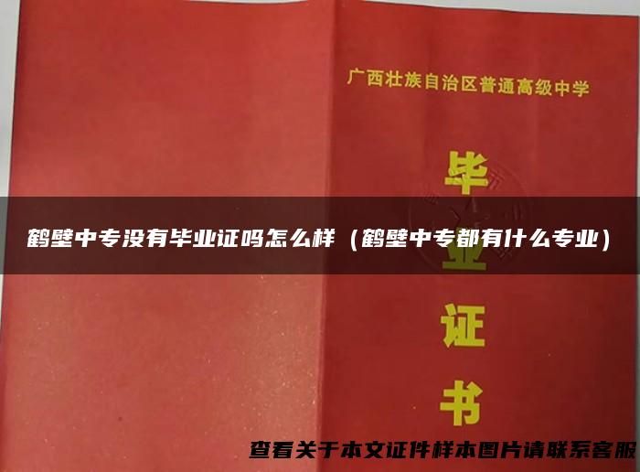 鹤壁中专没有毕业证吗怎么样（鹤壁中专都有什么专业）