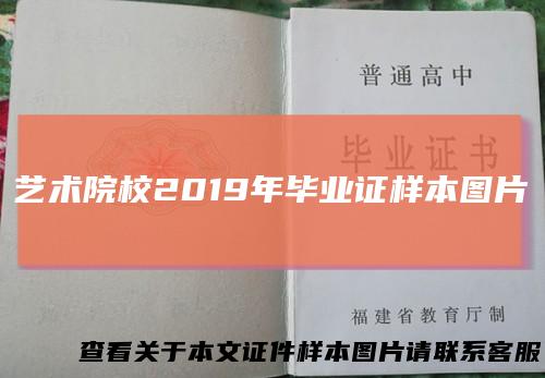艺术院校2019年毕业证样本图片