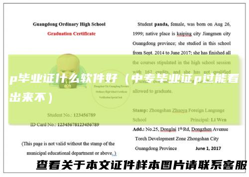 p毕业证什么软件好(中专毕业证p过能看出来不)