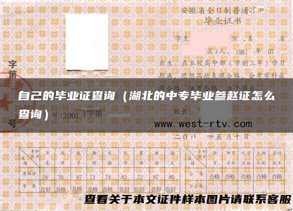 自己的毕业证查询（湖北的中专毕业参赵证怎么查询）