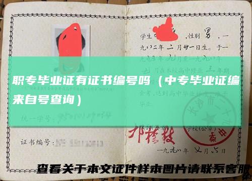 职专毕业证有证书编号吗(中专毕业证编来自号查询)