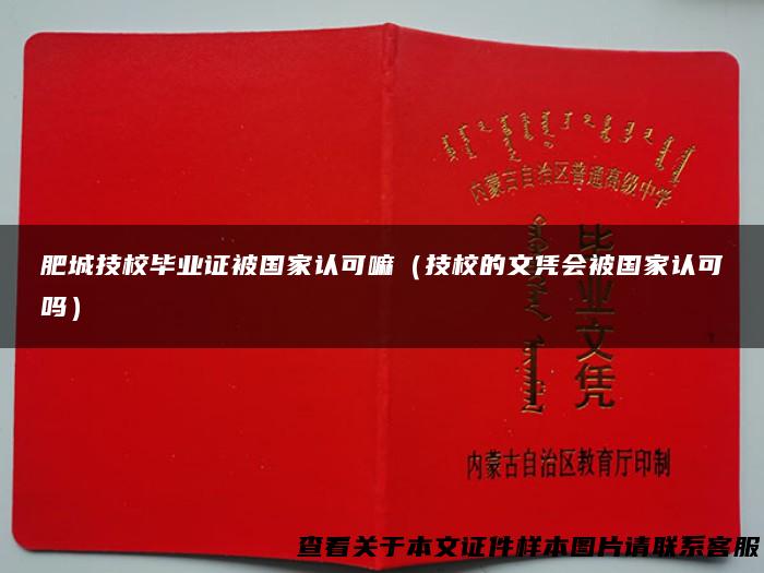 肥城技校毕业证被国家认可嘛（技校的文凭会被国家认可吗）