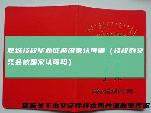 肥城技校毕业证被国家认可嘛（技校的文凭会被国家认可吗）
