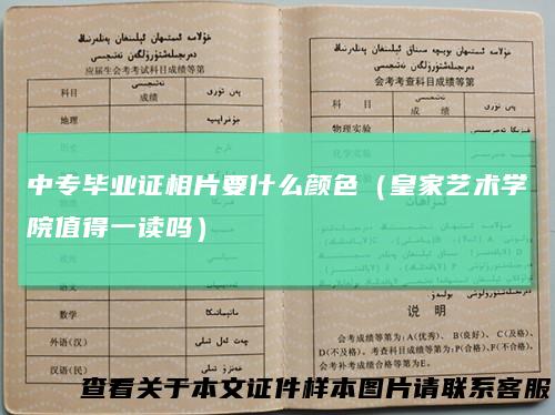 中专毕业证相片要什么颜色（皇家艺术学院值得一读吗）