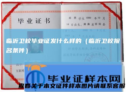 临沂卫校毕业证发什么样的(临沂卫校报名条件)