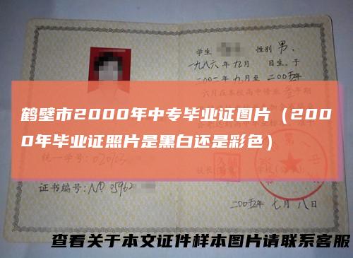 鹤壁市2000年中专毕业证图片（2000年毕业证照片是黑白还是彩色）