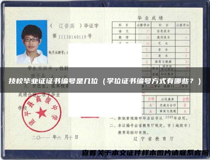 技校毕业证证书编号是几位（学位证书编号方式有哪些？）