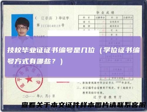 技校毕业证证书编号是几位（学位证书编号方式有哪些？）
