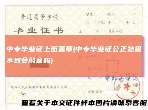 中专毕业证上面盖章(中专毕业证公正处查不到会敲章吗)
