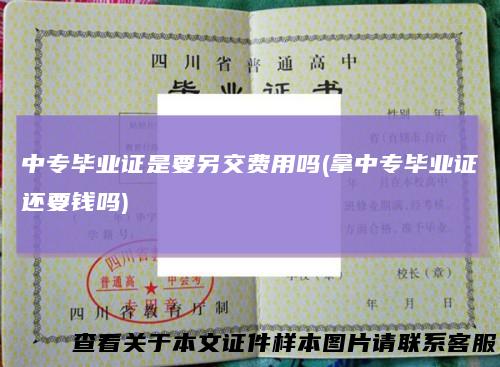 中专毕业证是要另交费用吗(拿中专毕业证还要钱吗)