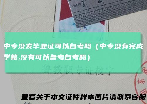 中专没发毕业证可以自考吗（中专没有完成学籍,没有可以参考自考吗）