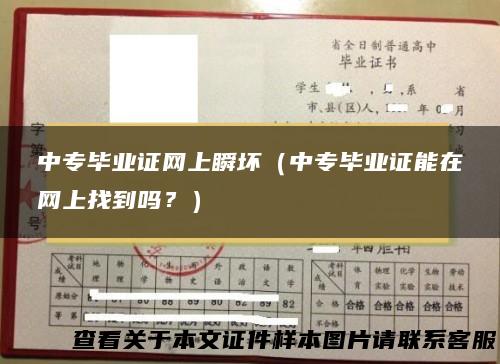 中专毕业证网上瞬坏（中专毕业证能在网上找到吗？）