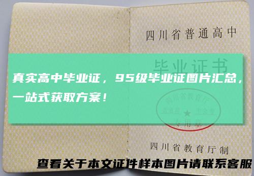 真实高中毕业证，95级毕业证图片汇总，一站式获取方案！