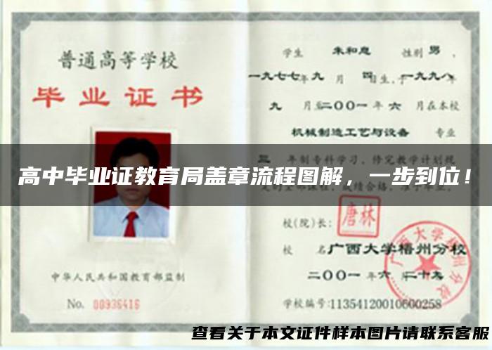 高中毕业证教育局盖章流程图解，一步到位！