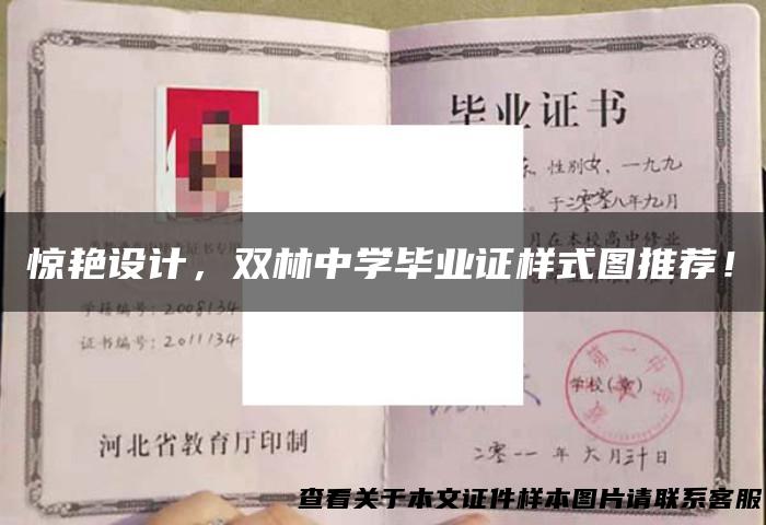 惊艳设计，双林中学毕业证样式图推荐！
