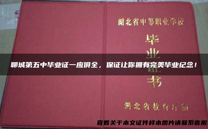 聊城第五中毕业证一应俱全，保证让你拥有完美毕业纪念！