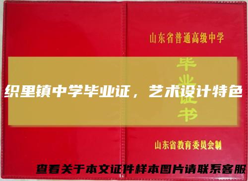 织里镇中学毕业证，艺术设计特色