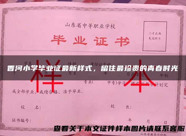 香河小学毕业证最新样式，留住最珍贵的青春时光