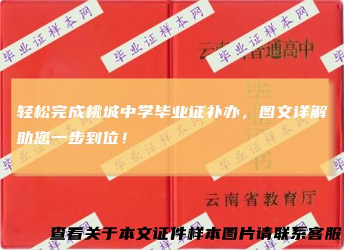 轻松完成桃城中学毕业证补办，图文详解助您一步到位！