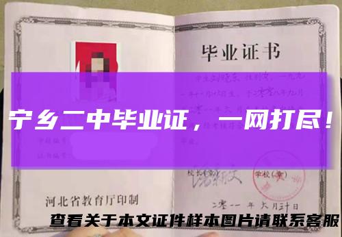 宁乡二中毕业证，一网打尽！