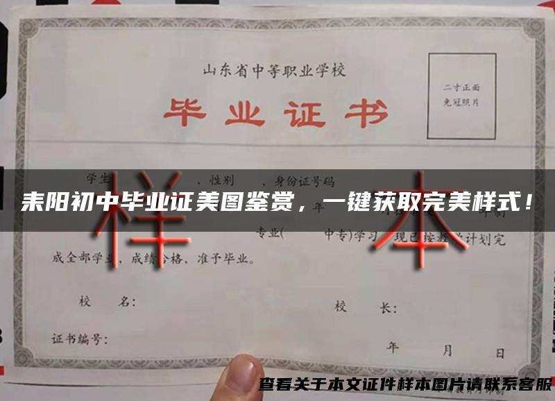 耒阳初中毕业证美图鉴赏，一键获取完美样式！