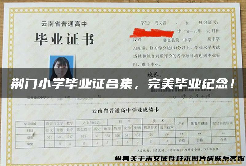 荆门小学毕业证合集，完美毕业纪念！