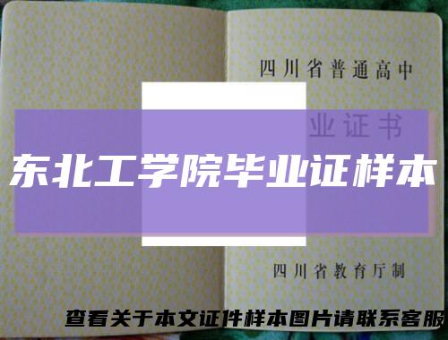 东北工学院毕业证样本