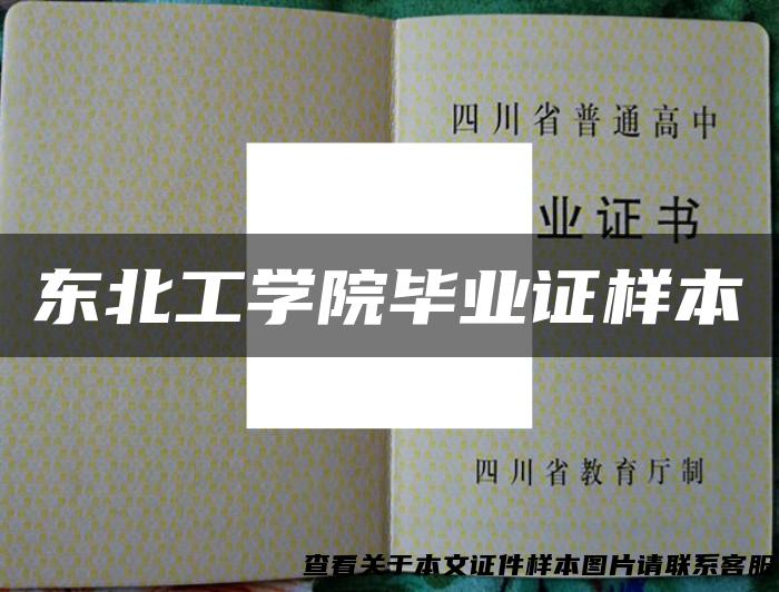 东北工学院毕业证样本