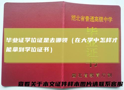 毕业证学位证是去哪领(在大学中怎样才能拿到学位证书)