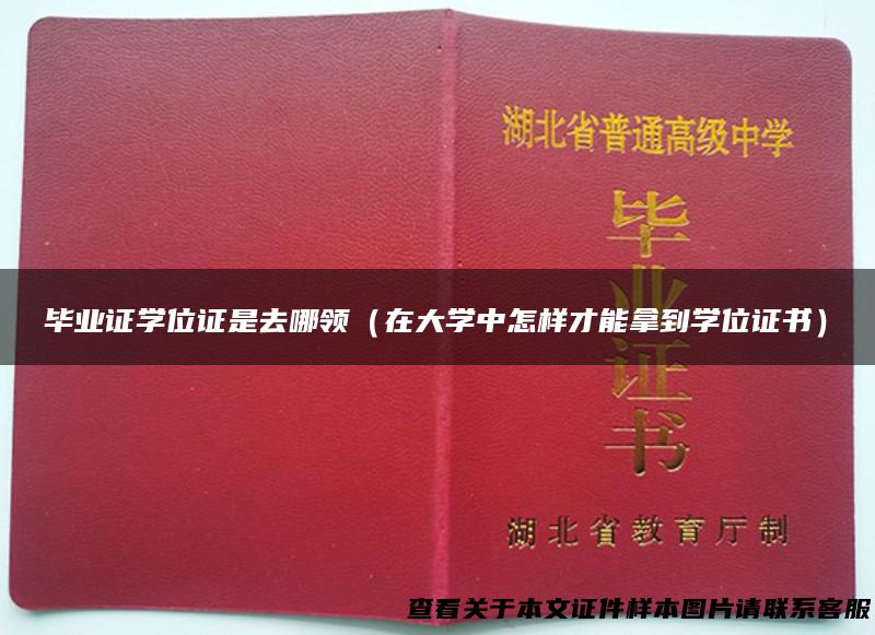 毕业证学位证是去哪领（在大学中怎样才能拿到学位证书）