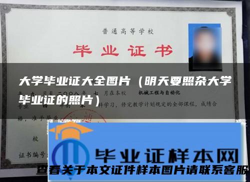 大学毕业证大全图片（明天要照杂大学毕业证的照片）