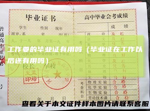 工作要的毕业证有用吗（毕业证在工作以后还有用吗）