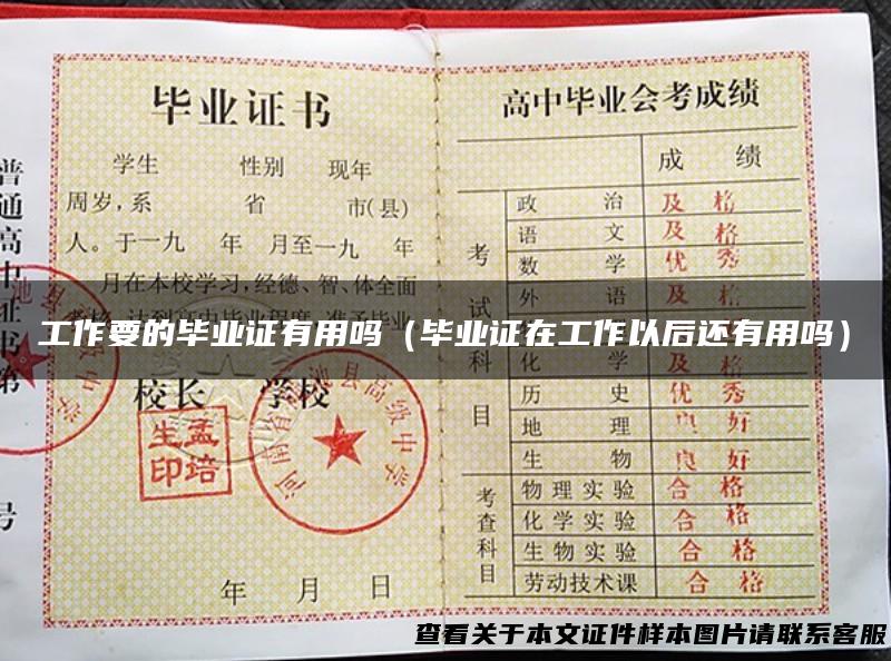 工作要的毕业证有用吗（毕业证在工作以后还有用吗）