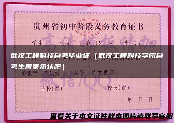 武汉工程科技自考毕业证（武汉工程科技学院自考生国家承认吧）