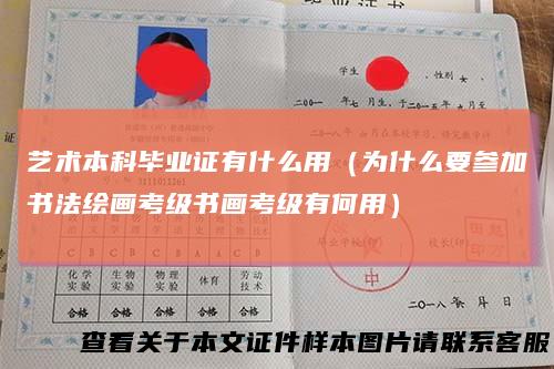 艺术本科毕业证有什么用（为什么要参加书法绘画考级书画考级有何用）