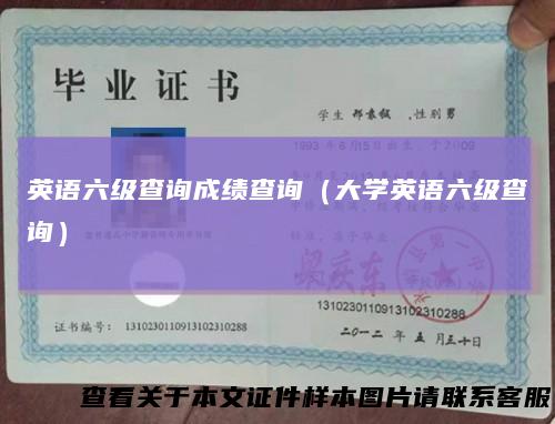 英语六级查询成绩查询(大学英语六级查询)