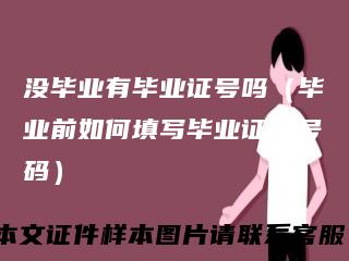 没毕业有毕业证号吗（毕业前如何填写毕业证书号码）