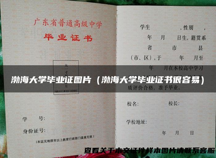 渤海大学毕业证图片（渤海大学毕业证书很容易）
