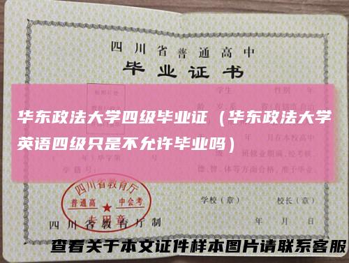 华东政法大学四级毕业证（华东政法大学英语四级只是不允许毕业吗）