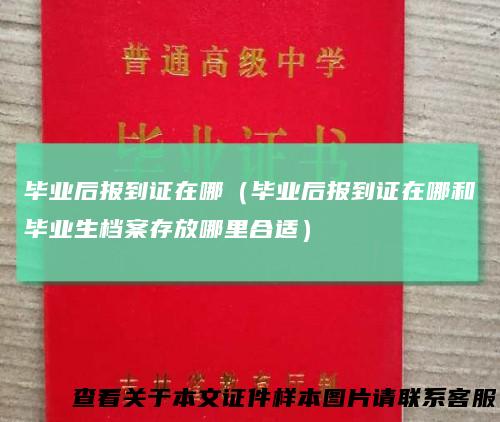 毕业后报到证在哪（毕业后报到证在哪和毕业生档案存放哪里合适）