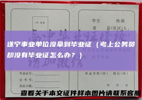 遂宁事业单位没拿到毕业证（考上公务员却没有毕业证怎么办？）