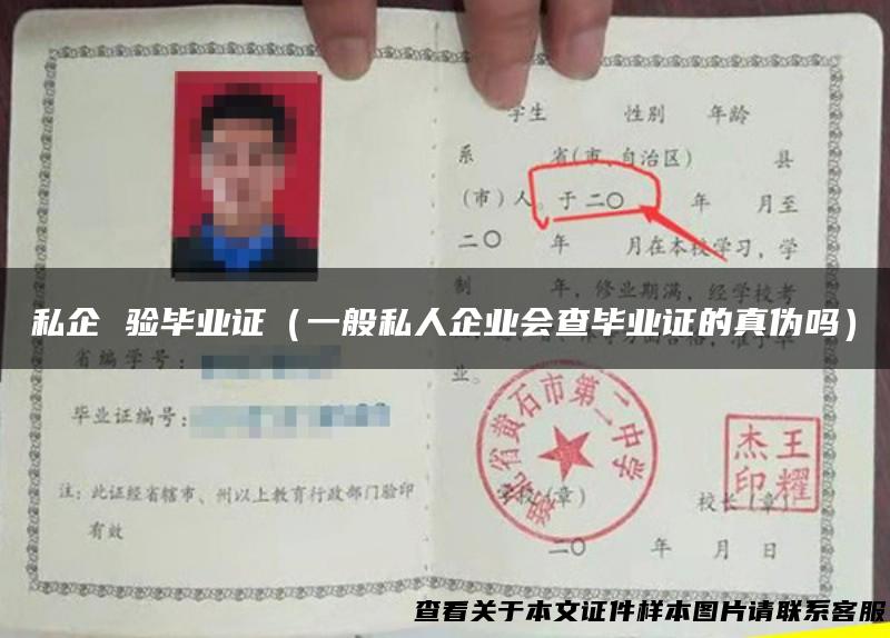 私企 验毕业证（一般私人企业会查毕业证的真伪吗）