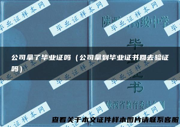 公司拿了毕业证吗（公司拿到毕业证书回去验证吗）