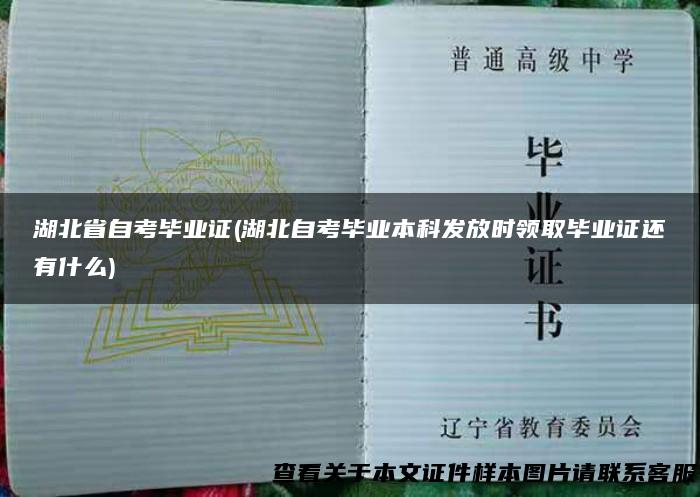 湖北省自考毕业证(湖北自考毕业本科发放时领取毕业证还有什么)
